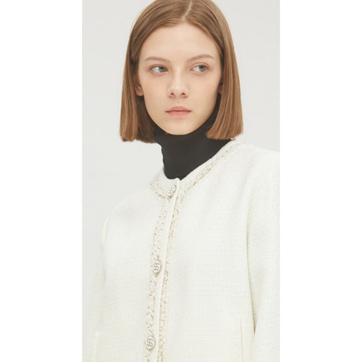 시슬리 SISLEY 미뇽 트위드 자켓 SAJK03141 IV 시슬리 SISLEY 미뇽 트위드 자켓 SAJK03141 IV