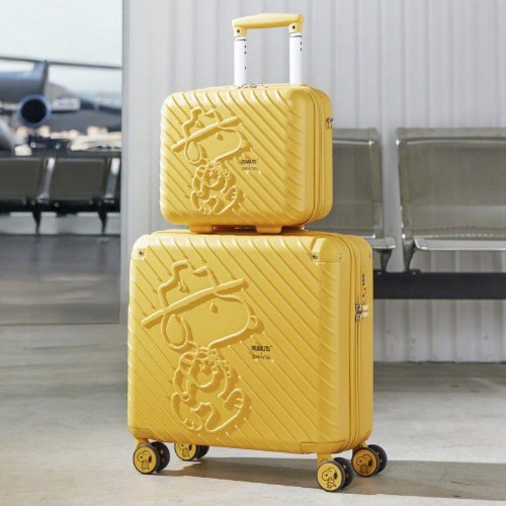 큐랑 피너츠 X 큐랑 시애틀 스누피 기내용 미니캐리어&미니백 세트 815863