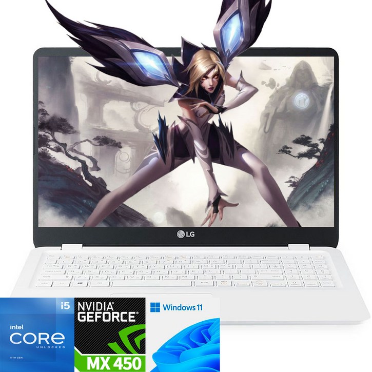 LG전자 울트라PC 15U50P i5-1135G7 32G NVMe SSD 1TB GeForce MX450 윈11 고사양 게이밍 노트북, LG전자 15U50P, WIN11 Home, 32GB, 1TB, 화이트