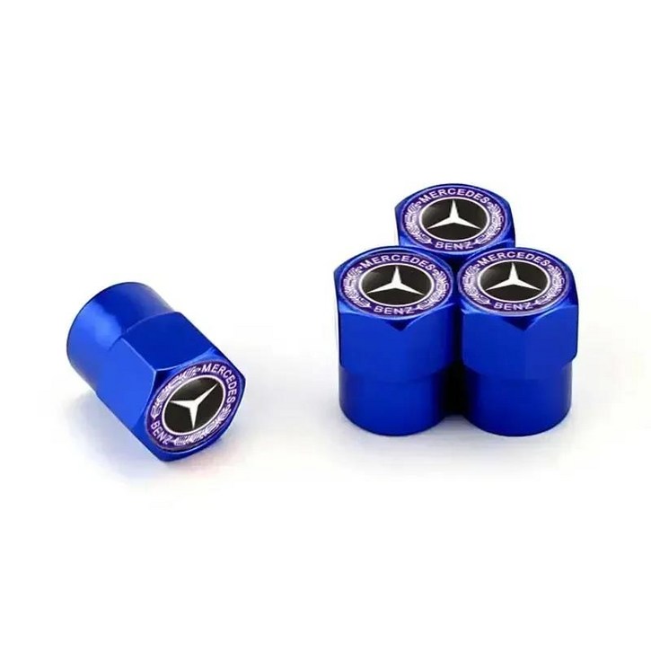 4PCS 자동차 바퀴 금속 타이어 밸브 스템 캡 에어 커버 보호 A B C E G 클래스 W213 W210 W220 W204 W205 W