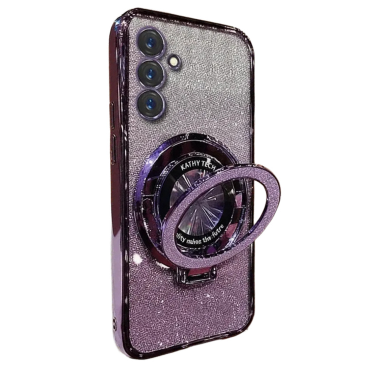 힐링센트 갤럭시 S24 S25 시리즈 맥세이프 거치대 글리터 케이스