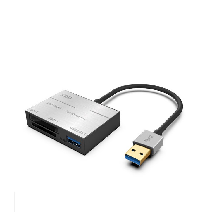 3 IN 1 USB3.0 XQD SD 멀티 메모리 UC-CP89, 블랙, UC-CP89
