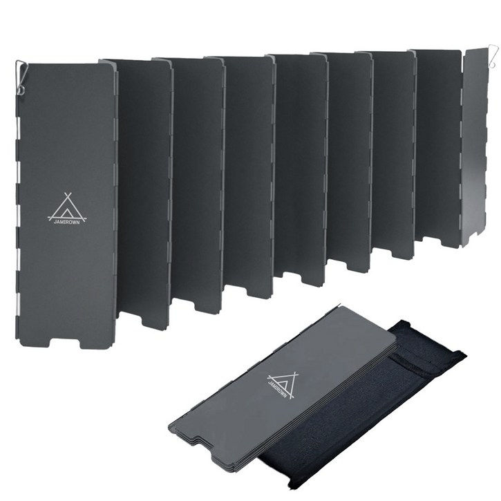 JAMIROWN 자캠 16단 캠핑 가스 버너 바람막이 가림막 가스 홀 25cm 중형