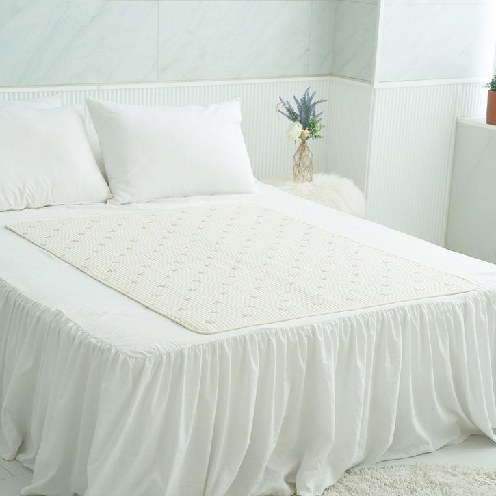 리에또 모달 아기 방수요 유아용 기저귀 교체 침대 배변패드, 1개, 리본