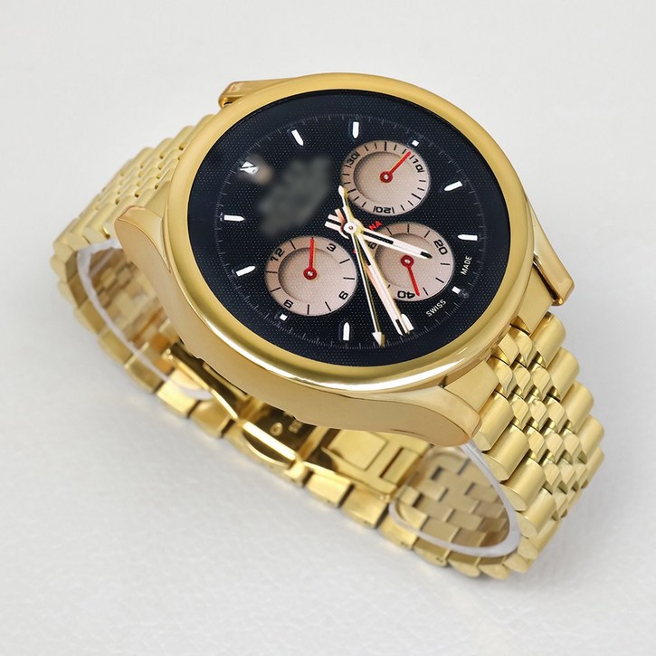 타임스토리 갤럭시워치5 호환 쥬빌레 날개형 메탈 스트랩, 골드