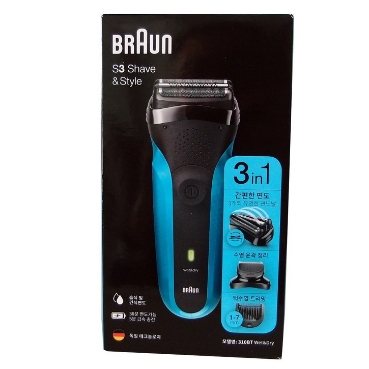 브라운 시리즈3 쉐이브앤 스타일 전기면도기