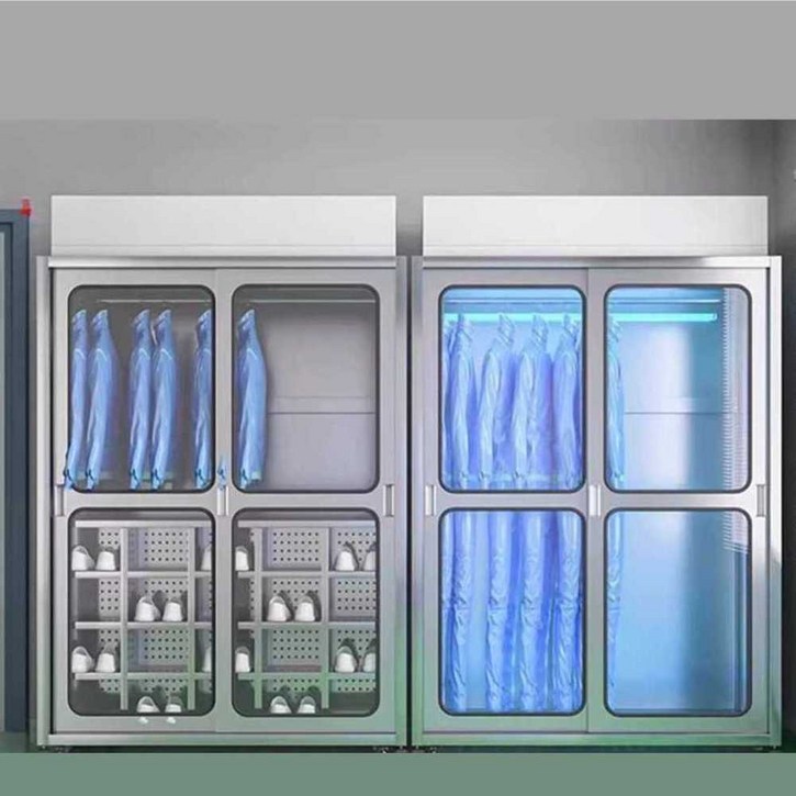클린룸 방진복 옷장 직원 제전복 사물함 304 부스, 1개, 신발20개아크릴올스틸