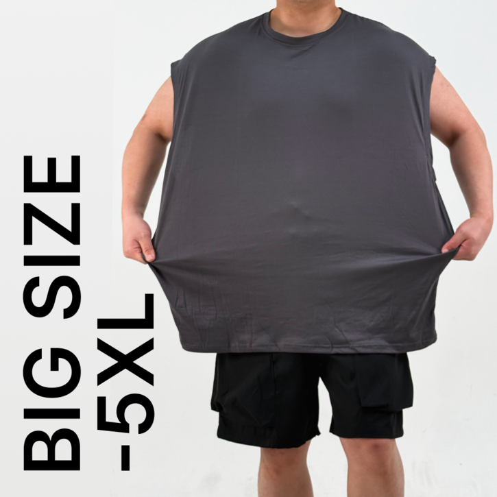 2XL5XL 블루제이 빅사이즈 민소매 오버핏 무지 나시