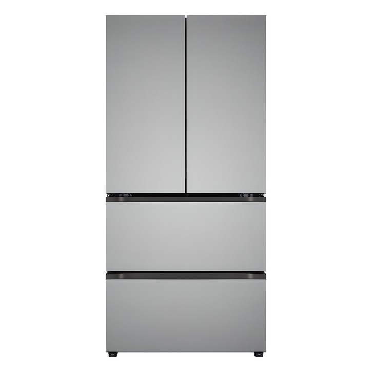 색상선택형 LG전자 오브제 505L 컨버터블 스탠드형 4도어 김치냉장고 메탈 김치톡톡 방문설치