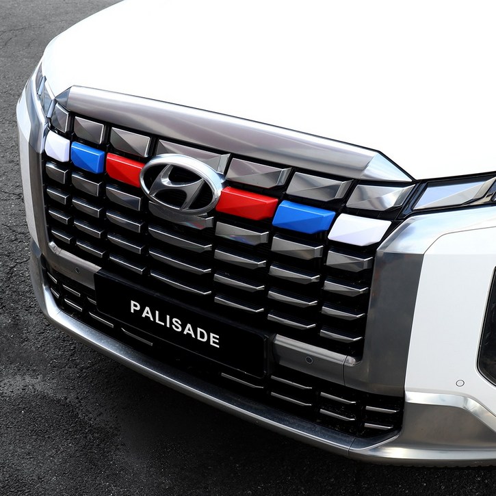 유투카 더뉴 팰리세이드 튜닝 그릴 커버 국기 몰딩 차량용 악세사리
