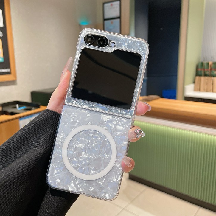 MUYU 갤럭시 Z플립 34567 맥세이프 케이스 삼성 폴딩 휴대폰 케이스