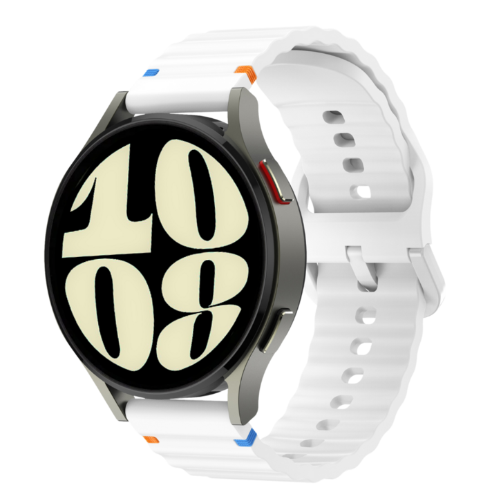 갤럭시워치 울트라766클래식55프로44클래식호환 실리콘 스포츠 밴드 컬러풀한 스티치 스트랩