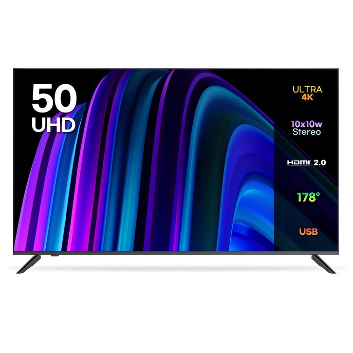 이노스 4K UHD 제로베젤 TV, 125cm(50인치), NEW E5000UHD, 스탠드형, 고객직접설치