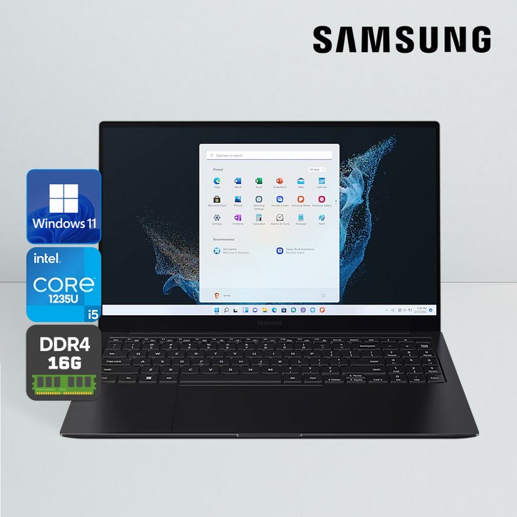 삼성 갤럭시북2 최신형 12세대 15.6대화면 사무용 프리미엄 노트북