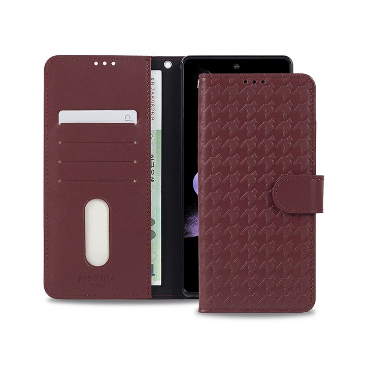 피오리나 하운드투스 소가죽 핸드폰 케이스