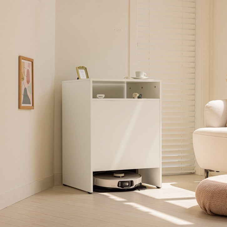 DIY 로봇청소기수납장 로청장 로봇청소기장 로보락 보관함 선반 IH24019