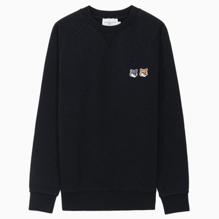 당일 23SS 메종키츠네 더블 폭스 헤드 엔트러사이트 맨투맨 FM00358KM0002 AN