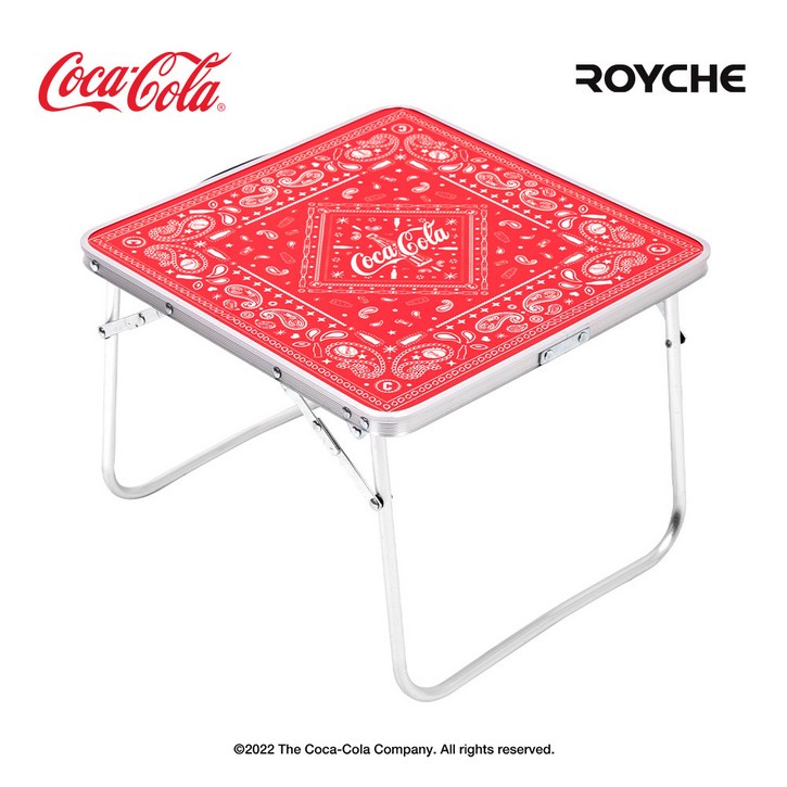 ROYCHE 코카콜라 캠핑 아웃도어 경량 미니 접이식 테이블 ROYCHE 코카콜라 캠핑 아웃도어 경량 미니 접이식 테이블