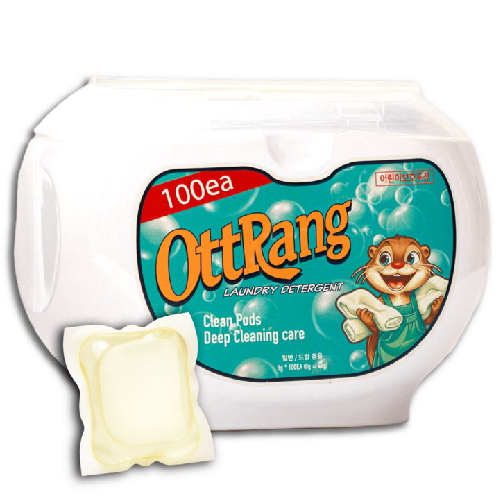 오뜨랑 클린팟 9배 초고농축 대용량 실내건조 캡슐세제