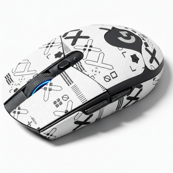 케이노 로지텍 G304 전용 마우스 그립 테이프 논슬립 패치, 1개, FullWhite