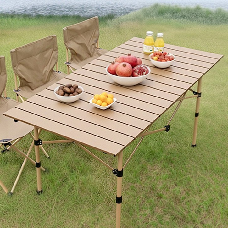 WildHeart 접이식 캠핑테이블 높이조절 경량 롤테이블