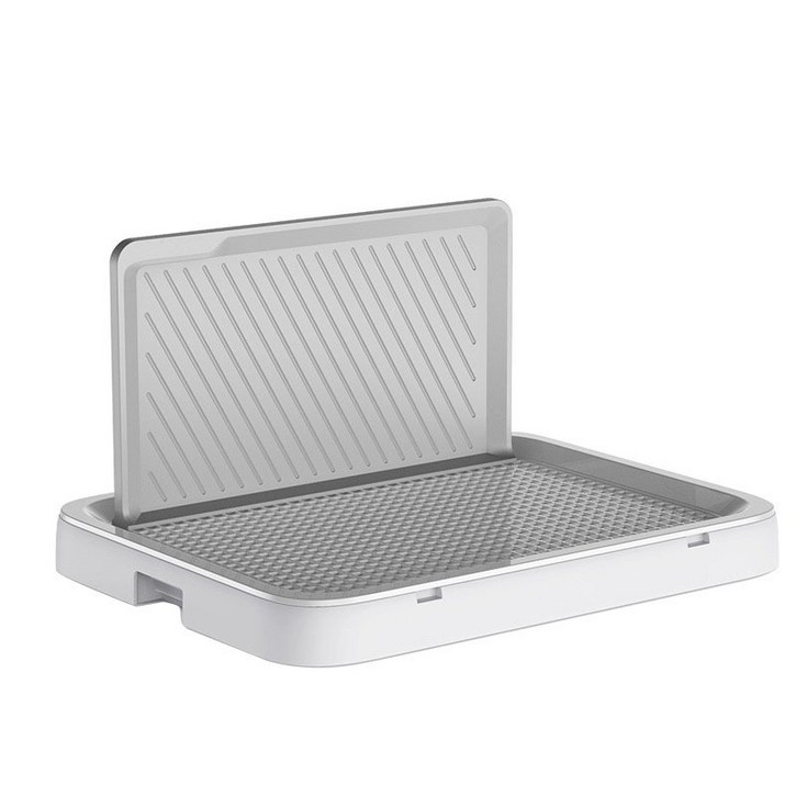 리프리 강아지 반려견 그물망 배변판, 대형,화이트그레이, 1개