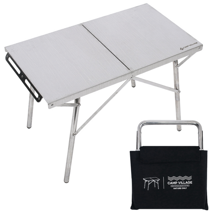 캠핑 낚시 다용도 접이식 스테인리스 사이드 테이블 + 전용 보관가방