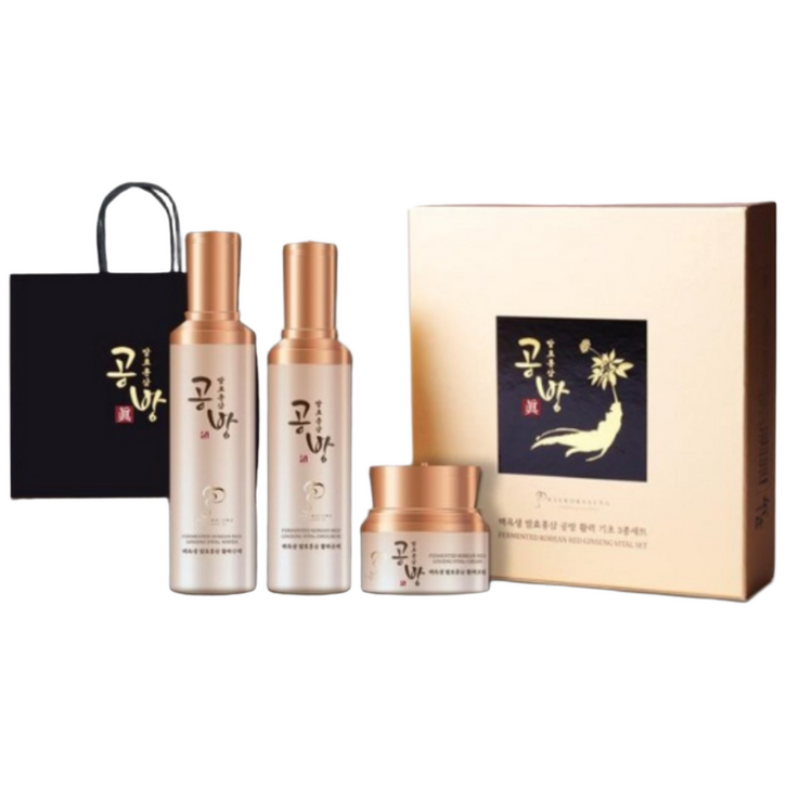 대한홍삼 발효화장품 주름 미백 활력 백옥생 3종세트  사은품 발효홍삼캔디 24개 증정