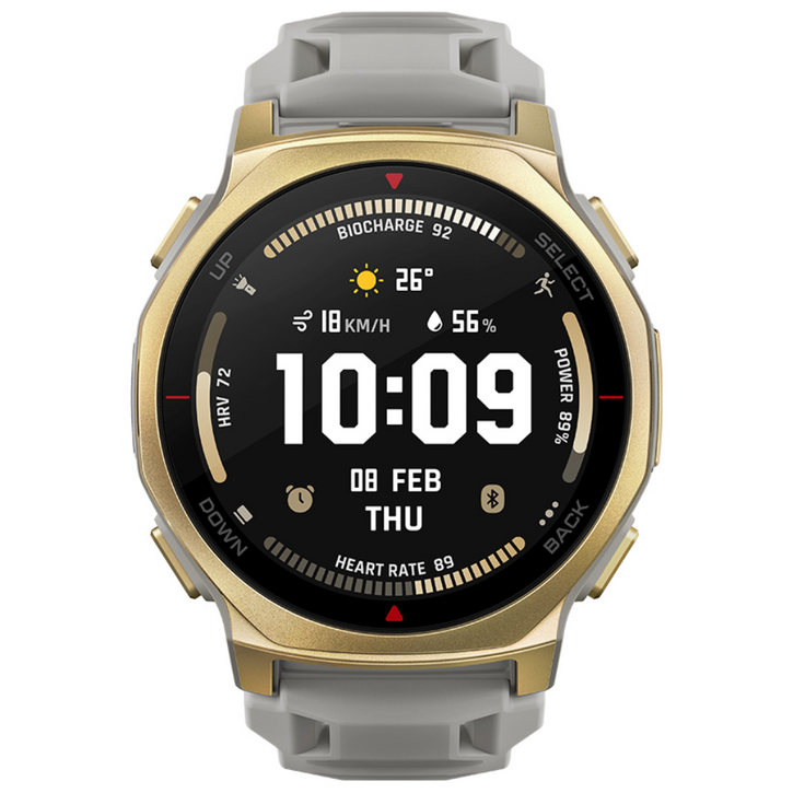 어메이즈핏 스마트워치 TREX 3 PRO, GPS  블루투스, 4.4cm, 아틱 골드