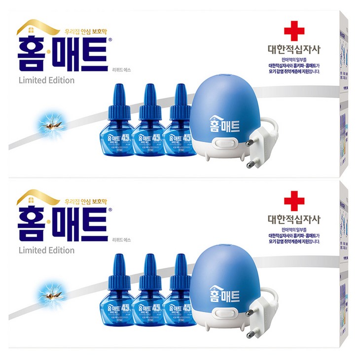 홈매트 리퀴드 에스 코드형 훈증기  리필 3p 세트