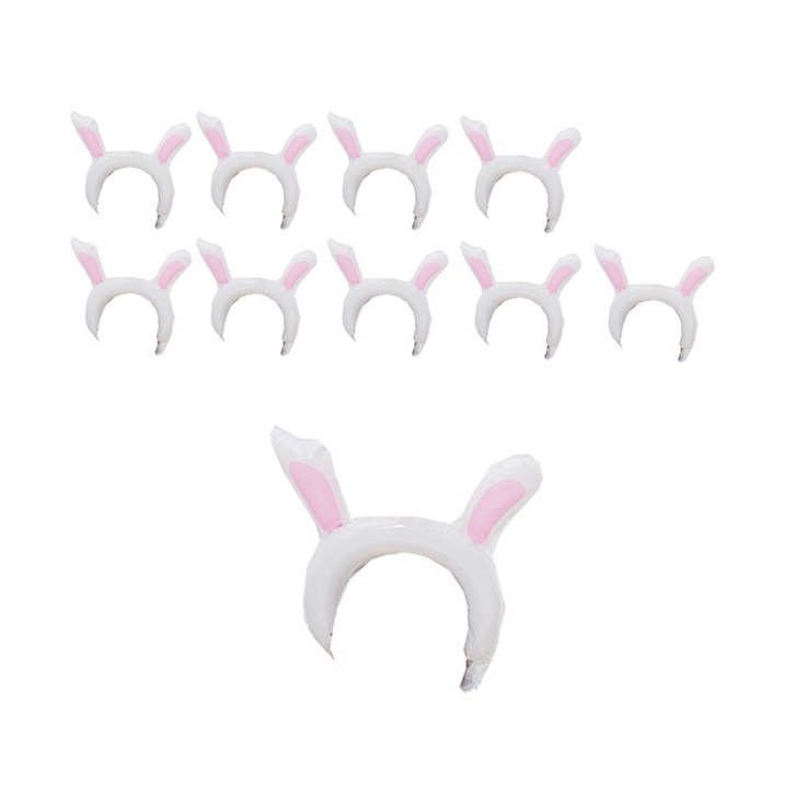 LED 동물 풍선 머리띠, 토끼, 10개 LED 동물 풍선 머리띠, 토끼, 10개