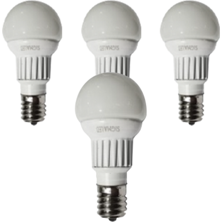 LED 전구 미니 크립톤 3W E17, 전구색, 4개
