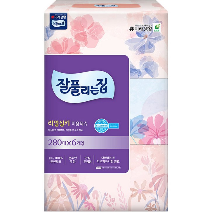 잘풀리는집 리얼실키 미용티슈 잘풀리는집 리얼실키 미용티슈