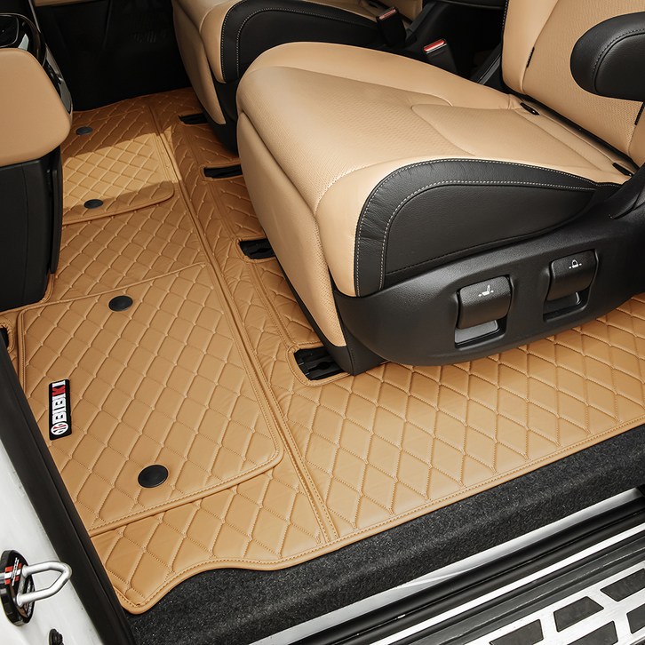 비비키 차량용 모노륨 5D입체매트 풀세트, 기아 카니발 4세대 가솔린디젤 9인승 컴포트0 2020년 7월2023년, 새들브라운