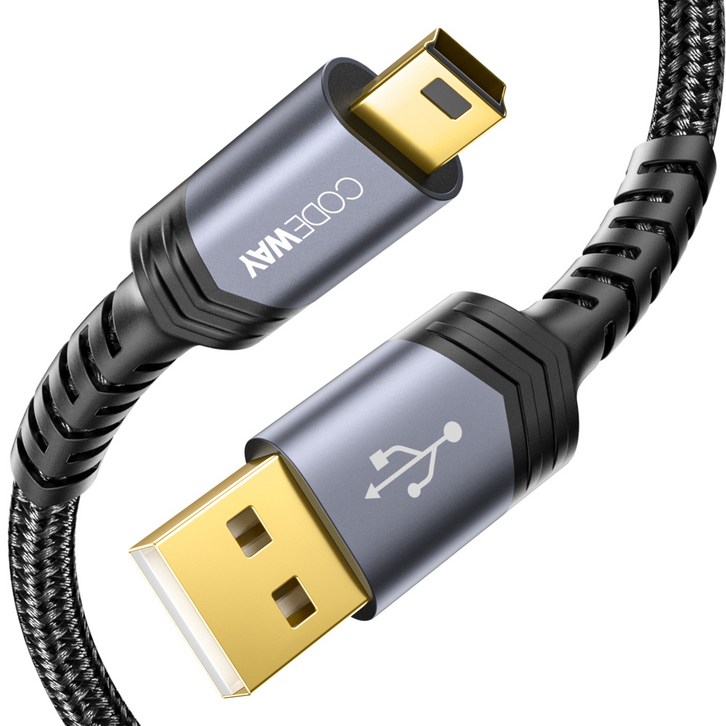코드웨이 USB A to 미니5핀 외장하드 케이블, 1개, 1m