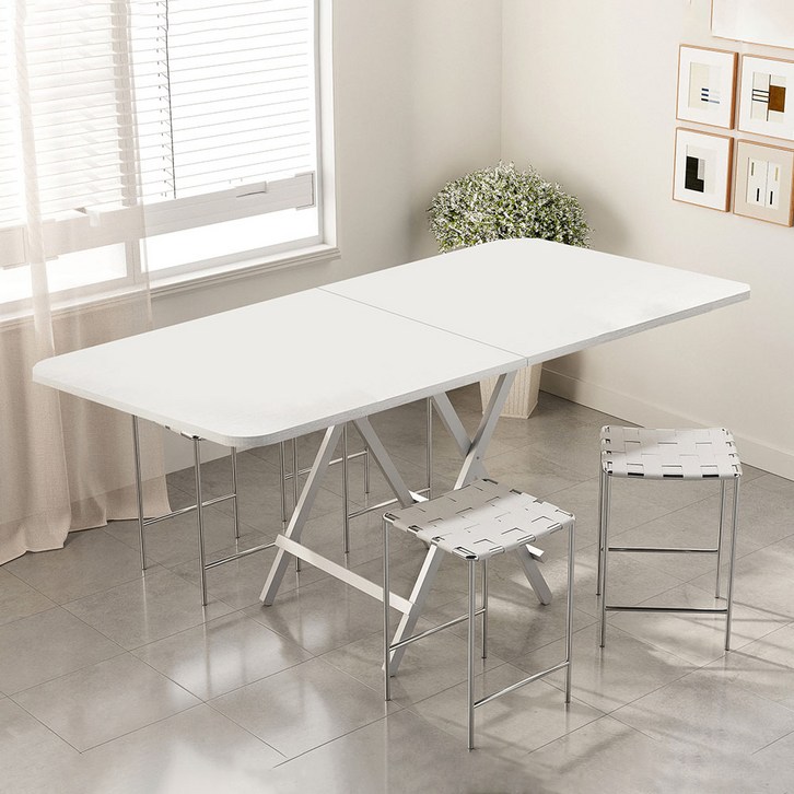 가구느낌 홈접이식 테이블 600mm