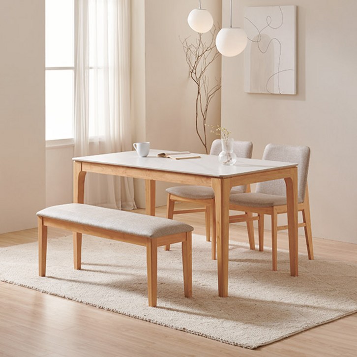 삼익가구 어썸 통세라믹 원목 4인 6인 식탁 풀세트