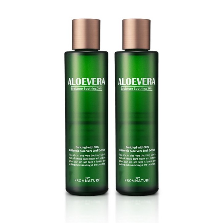 프럼네이처 알로에베라 98 모이스처 수딩 스킨 150ml, 2개, 150ml