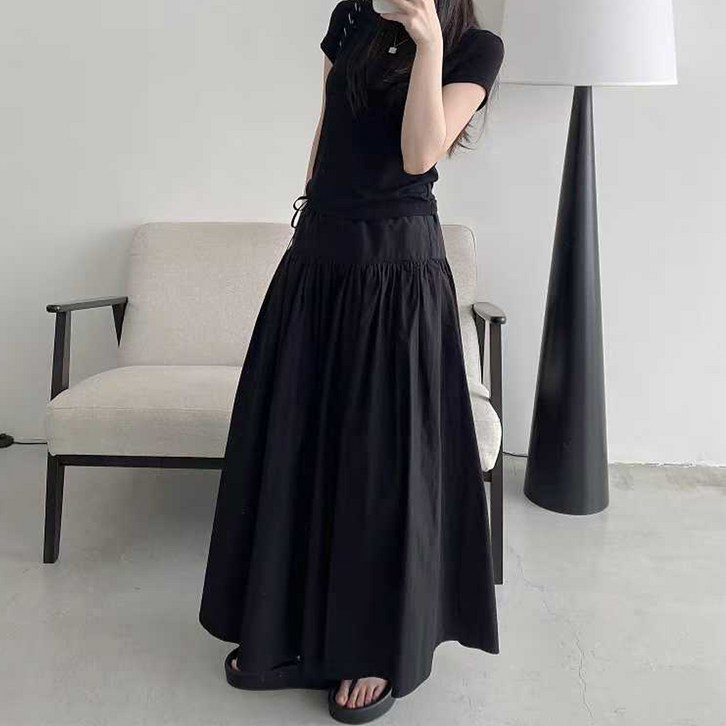 이서어패럴 여성스트링 코튼롱스커트9885