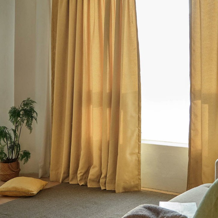 멜란 린넨스타일 암막커튼2장세트