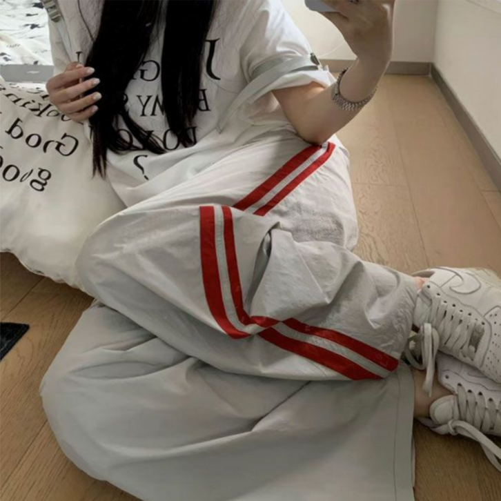 어썸유닛 여성 와이드 밴딩 트레이닝팬츠