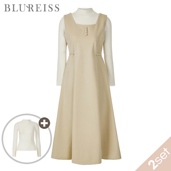 2SET스퀘어넥 원피스니트BI5W1OP3051