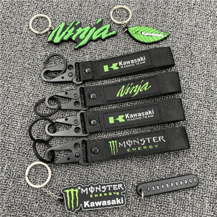 가와사키 닌자 열쇠고리 Ninja 키체인 펜던트 Monster, 1개