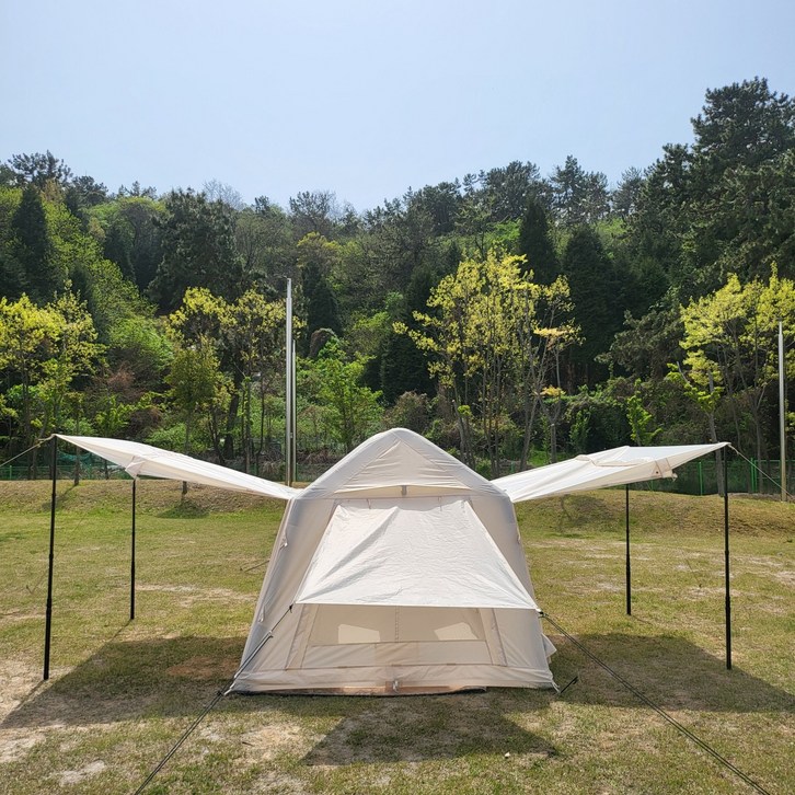 루디 초경량 원터치 에어텐트 23인용 자동설치 TPU창 내장펌프 백패킹 피크닉 캠핑 텐트