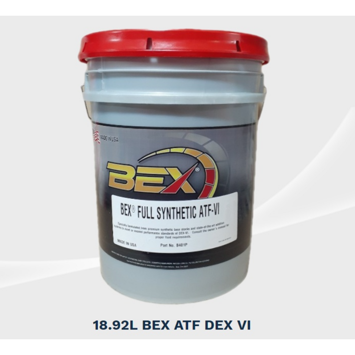 BEX 벡스 100% 합성 오토미션오일 DEX VI 6단~8단 18.92리터 미국서부 텍사스원유 부드러운 변속기능, 1개