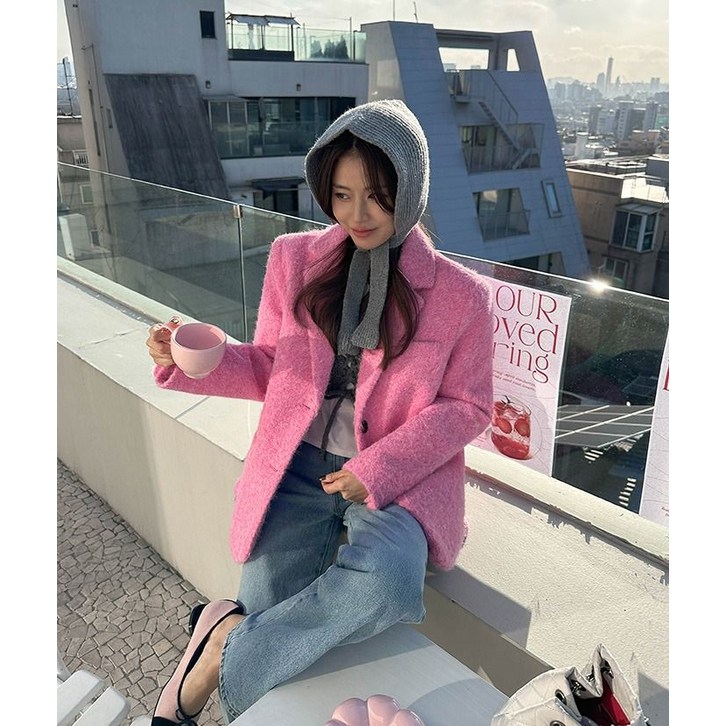 다바걸   DB made  베이슈헤어자켓