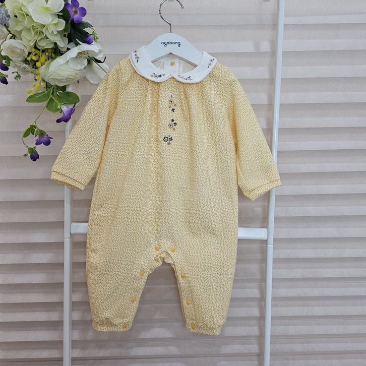 아가방가을우주복 본 로나자수 우주복 남아 여아 신생아외출복 아기옷출산 100일 선물 하기 P5