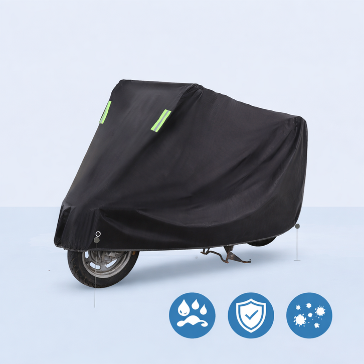 모아노아 사계절완벽보호 방수 자전거커버, 블랙, 1개