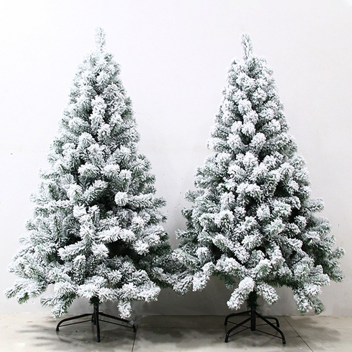 스노우 화이트 크리스마스 트리 나무 무장식 1.2-1.8M