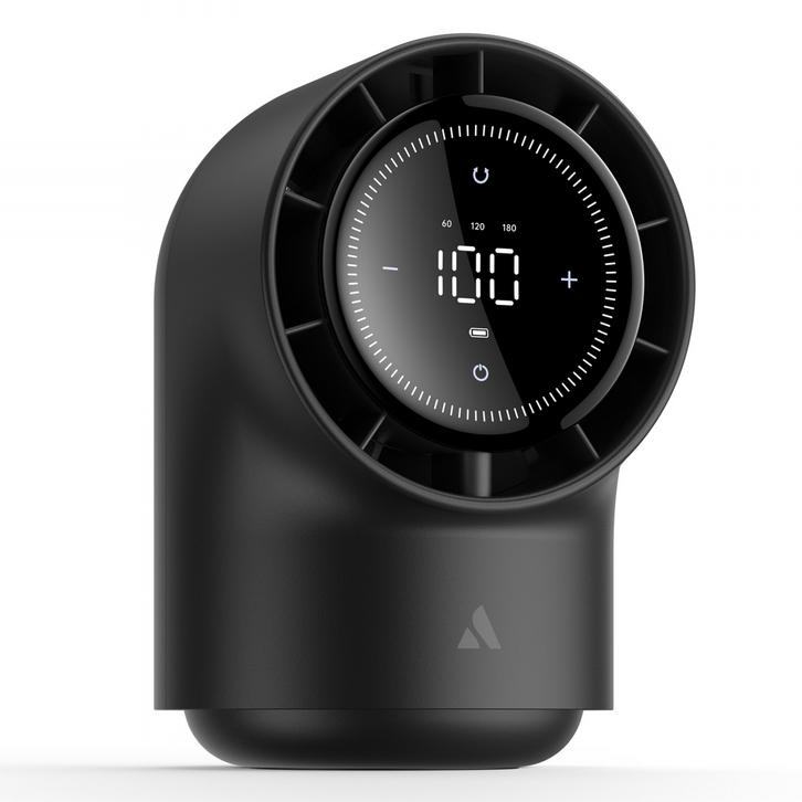 Aecooly 무선 탁상용 선풍기 8000mAh 대용량 저소음 휴대용 선풍기, 블랙, 1개, TB01